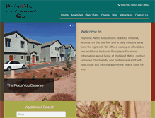 Tablet Screenshot of highlandmetro.com